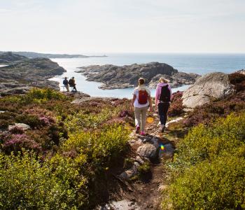 Vandring med utsikt över Marstrandsfjorden.