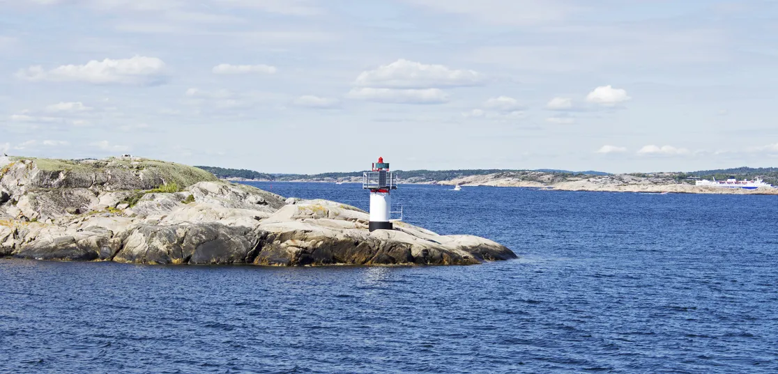 Fyr vid kusten, Strömstad.