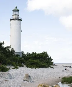 Fyr vid havet på Gotland