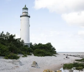 Fyr vid havet på Gotland