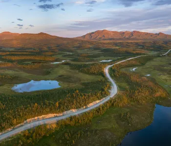 Flatruetvägen i Härjedalen