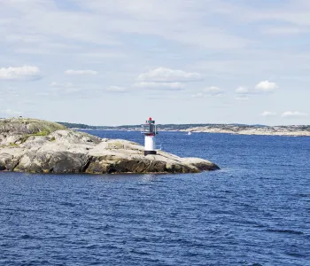 Fyr vid kusten, Strömstad.