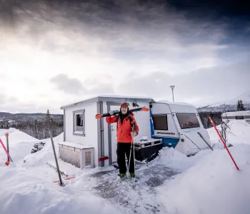 Campingtomter på Camp Kittelfjäll