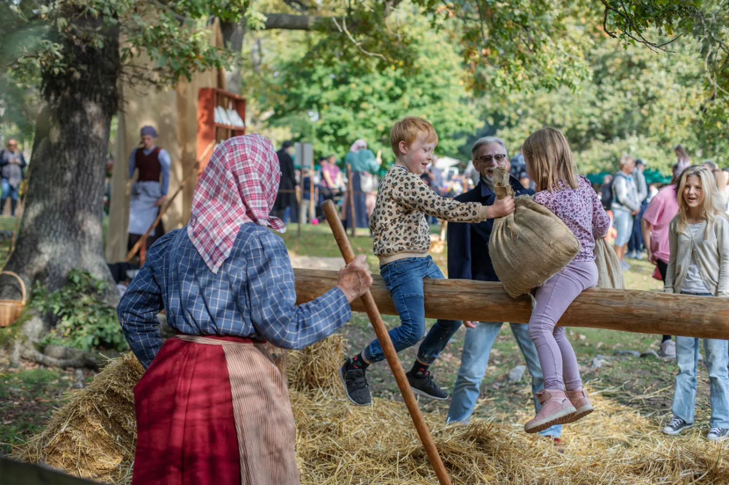 Höstmarknad på Skansen i Stockholm