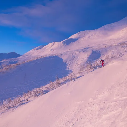 Skidåkning vid Camp Kittelfjäll