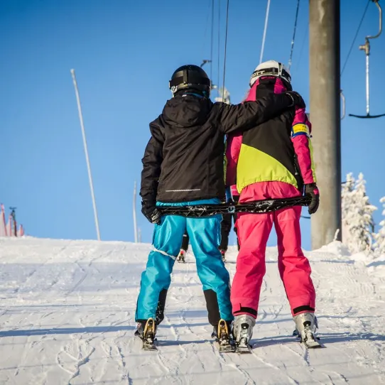 Skidbacken vid Mösseberg Camping