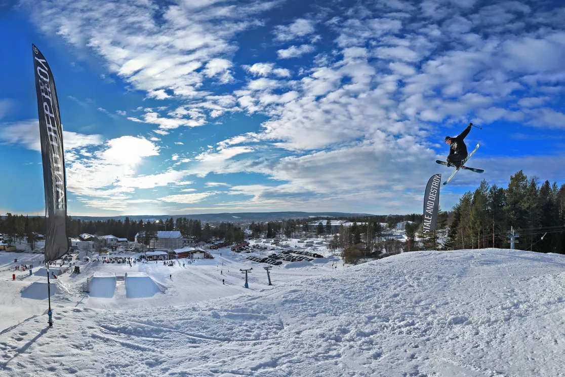 Vitbergsbacken vid Skellefteå Camping