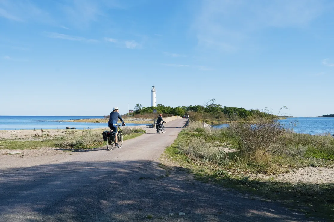 Två cyklister på Öland.