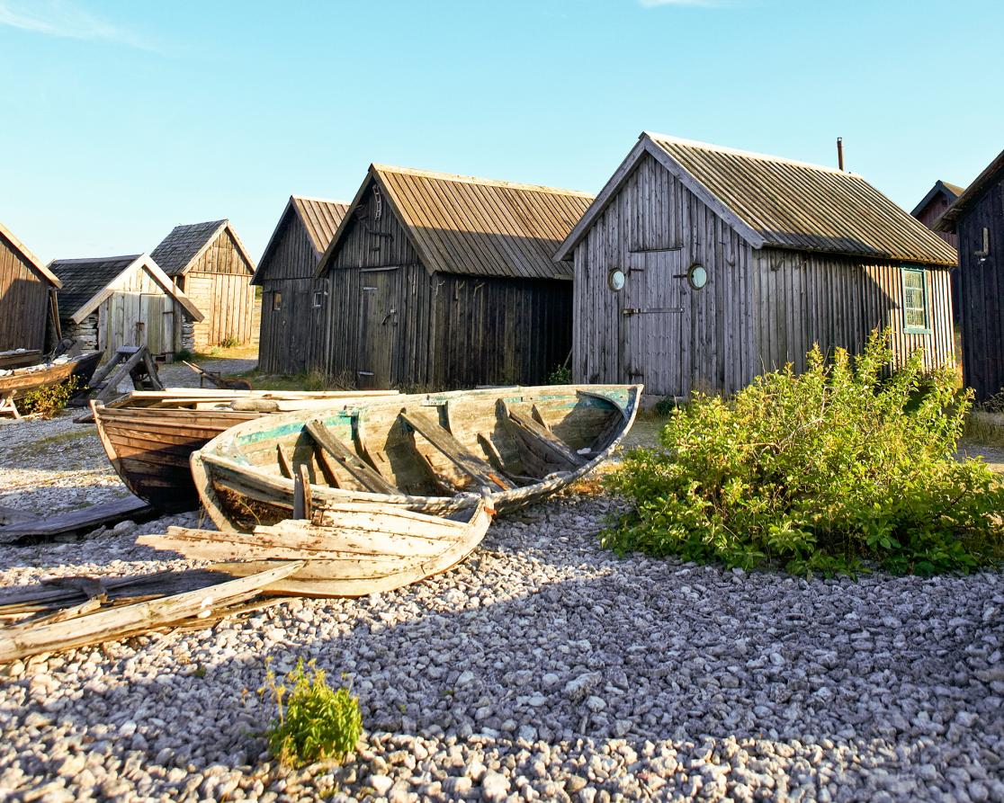 Fiskebodar på Fårö, Gotland